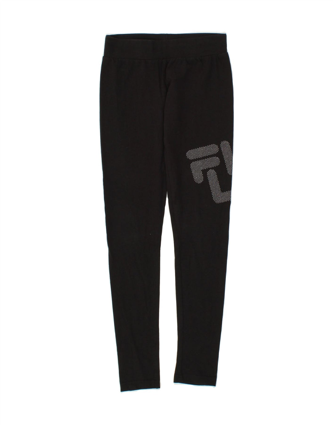 FILA Girls Graphic Leggings 13-14 Years Black Vintage Fila and Second-Hand Fila from Messina Hembry 