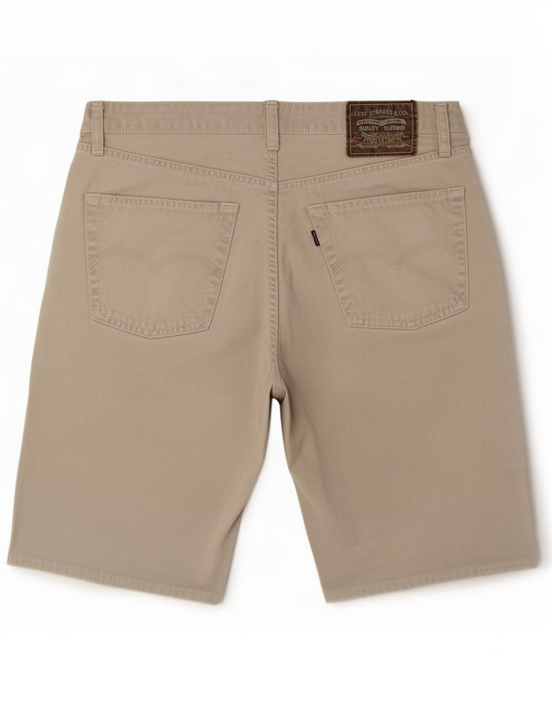 Levi's regulære denimshorts til mænd Large W33 Beige Cotton