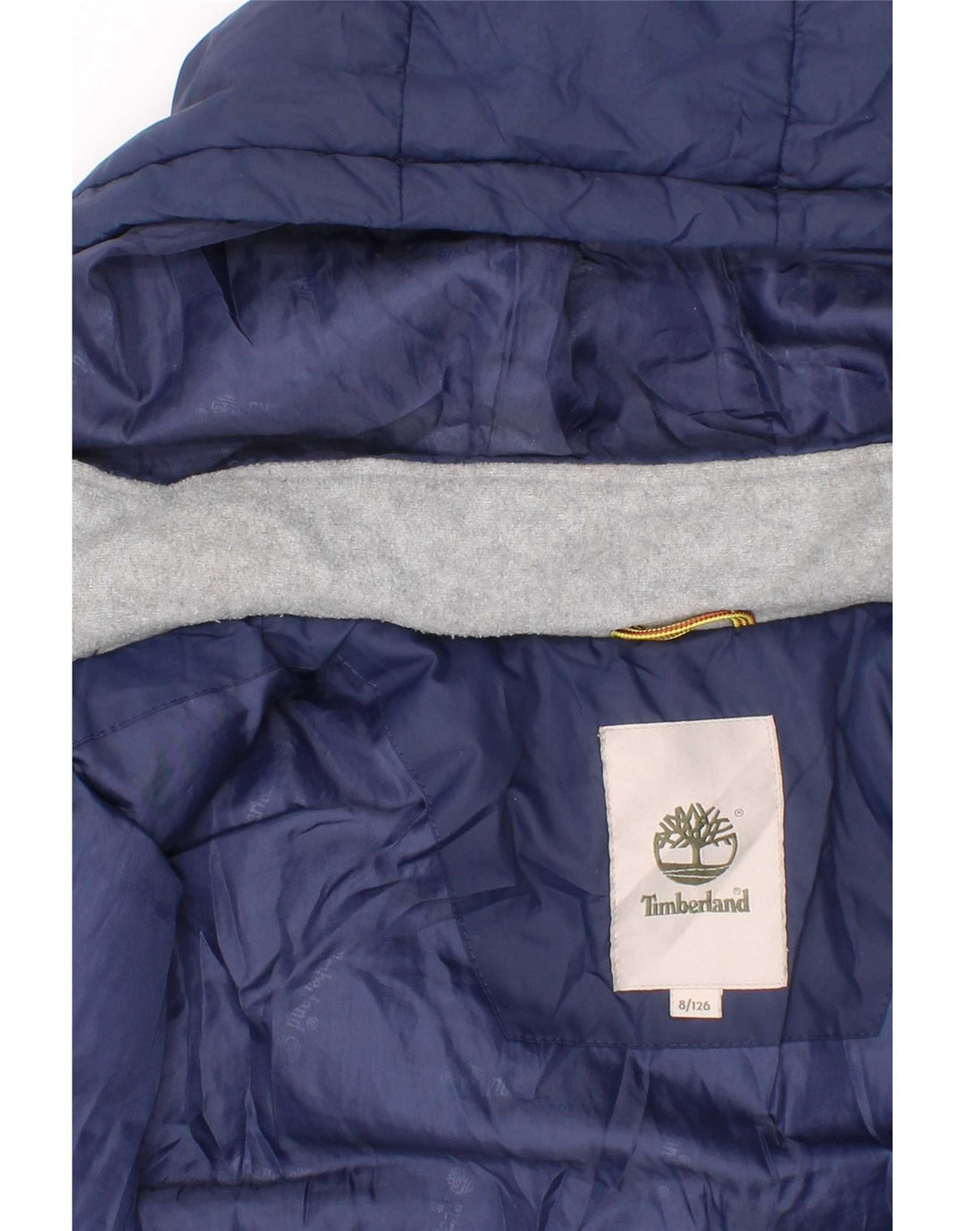 Timberland Boys, polstret hættejakke 7-8 år blå polyester