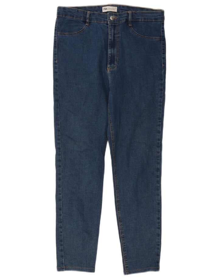 Zara Dame Slim Jeans EU 44 XL W34 L25 Blå