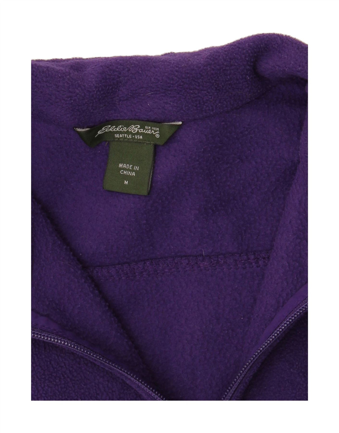 EDDIE BAUER Womens Seattle Fleece Gilet UK 12 Medium Purple Polyester Vintage Eddie Bauer and Second-Hand Eddie Bauer from Messina Hembry 