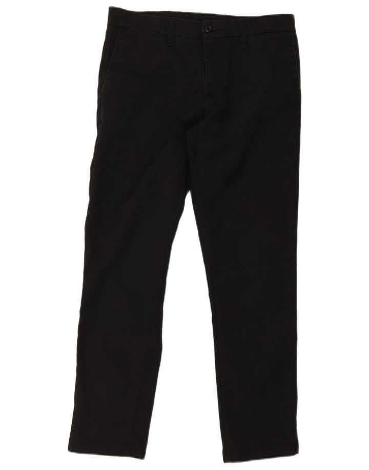 Carhartt Herre Sid Lige Chinobukser W32 L30 Sort Bomuld
