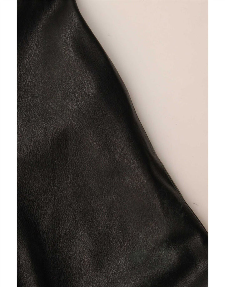 Conbipel Dame Loose Fit Læderfrakke IT 44 Medium Sort