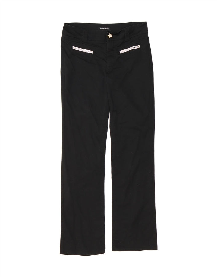 ROCCOBAROCCO Womens Bootcut Casual Trousers IT 43 Medium W29 L31 Black Vintage Roccobarocco and Second-Hand Roccobarocco from Messina Hembry 