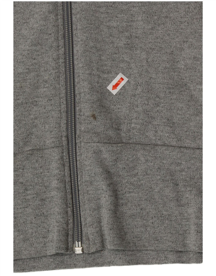 Adidas Womens Crop træningsdragt Topjakke UK 12 Medium Grey Bomuld