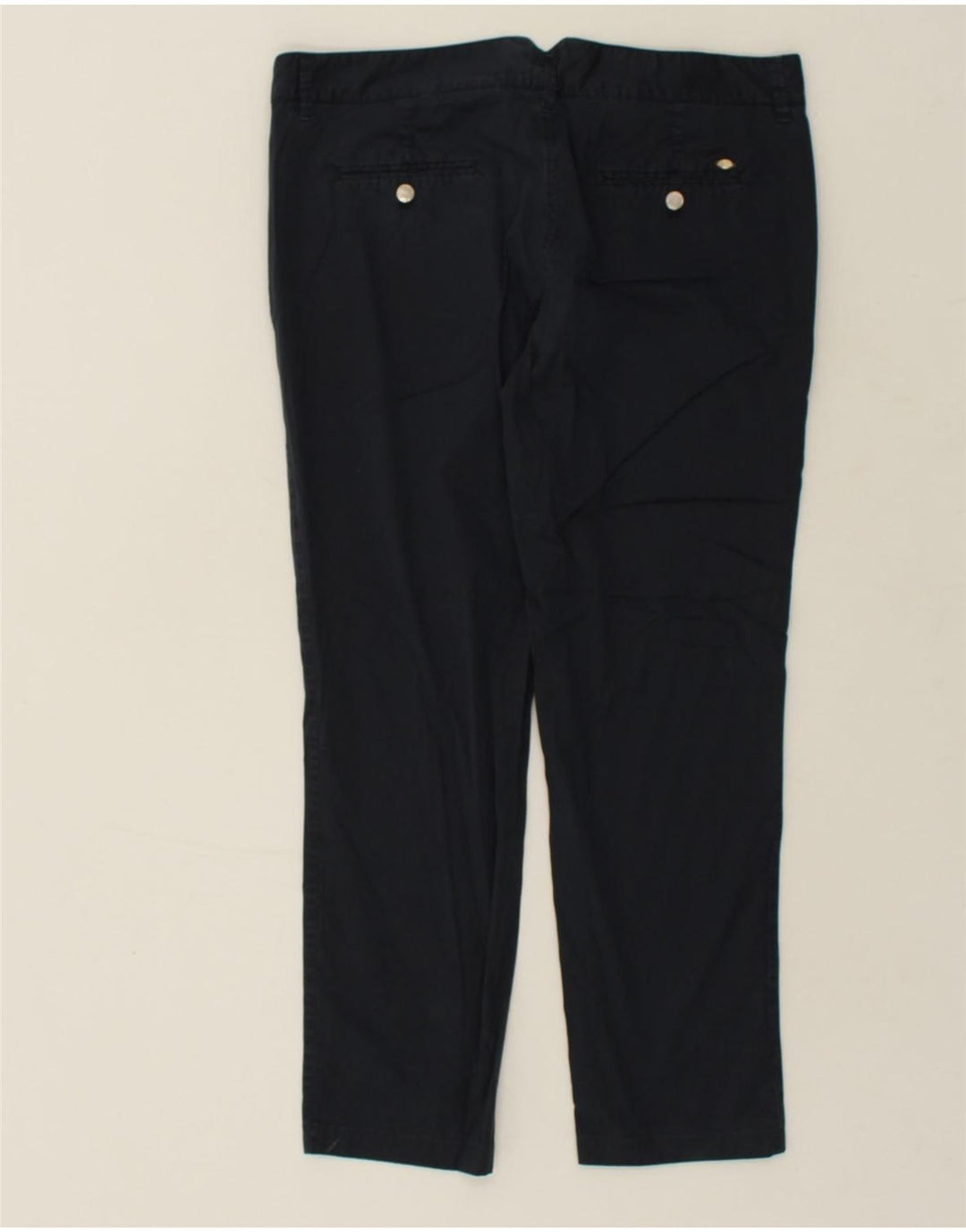 MASSIMO DUTTI Womens Straight Casual Trousers W34 L26  Navy Blue | Vintage Massimo Dutti | Thrift | Second-Hand Massimo Dutti | Used Clothing | Messina Hembry 