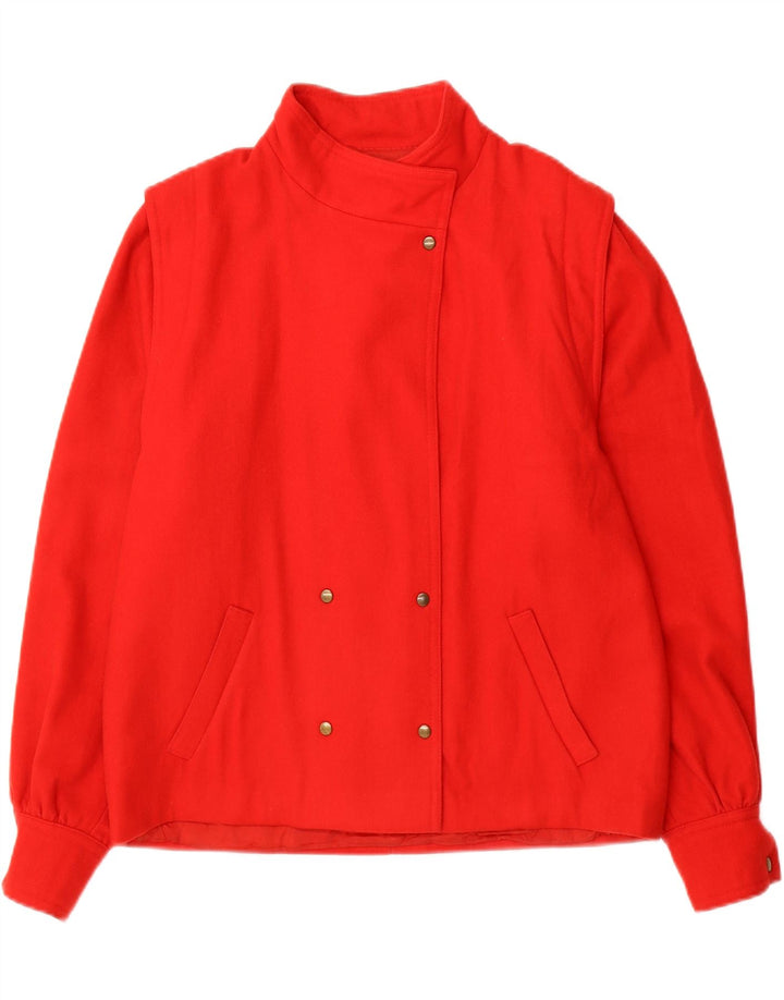 VINTAGE Womens Bomber Jacket UK 16 Large Red Vintage Vintage and Second-Hand Vintage from Messina Hembry 