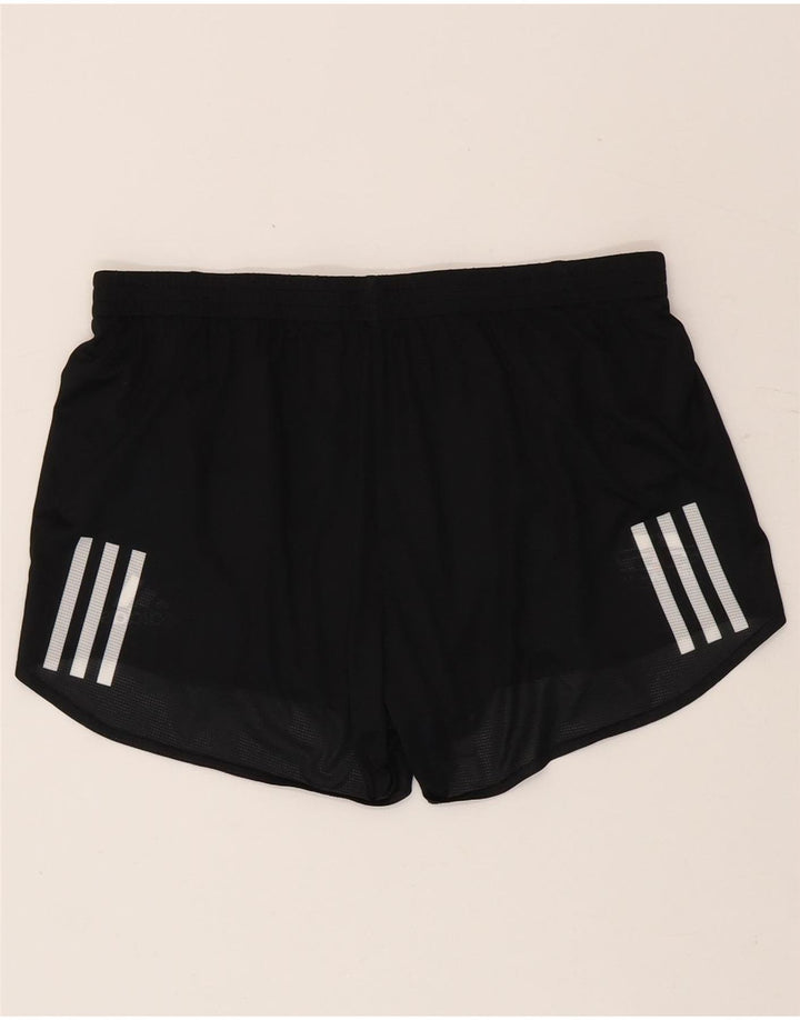 Adidas grafiske sportsshorts til kvinder UK 12/14 medium sort polyester