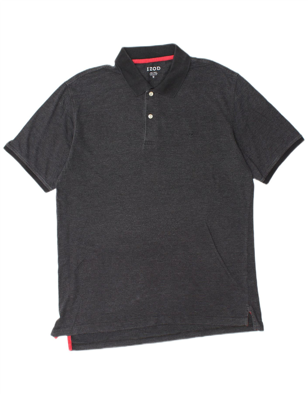 IZOD Poloshirt til mænd Medium Sort Bomuld