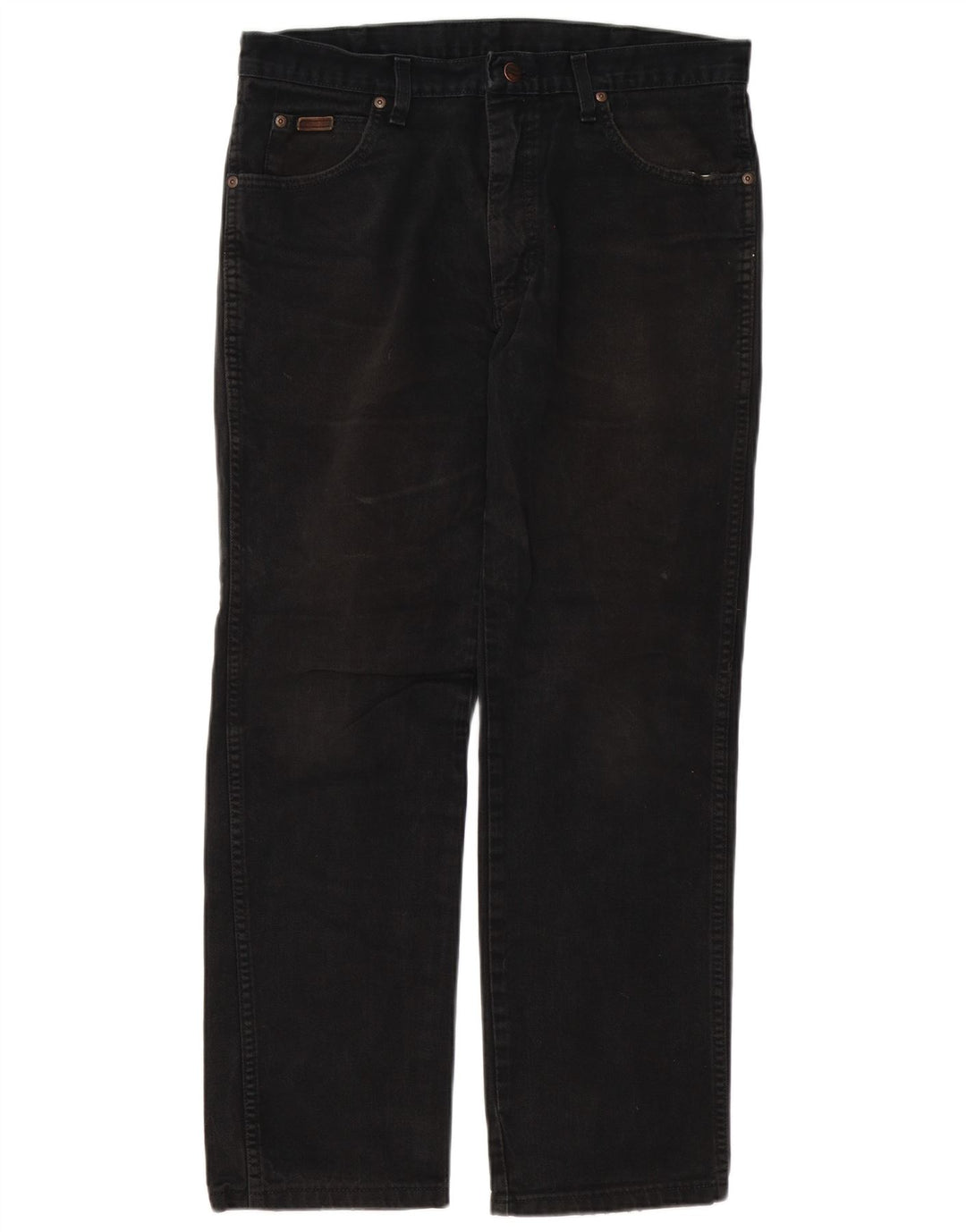 Wrangler Herre Texas Straight Jeans W34 L27 Sort Bomuld