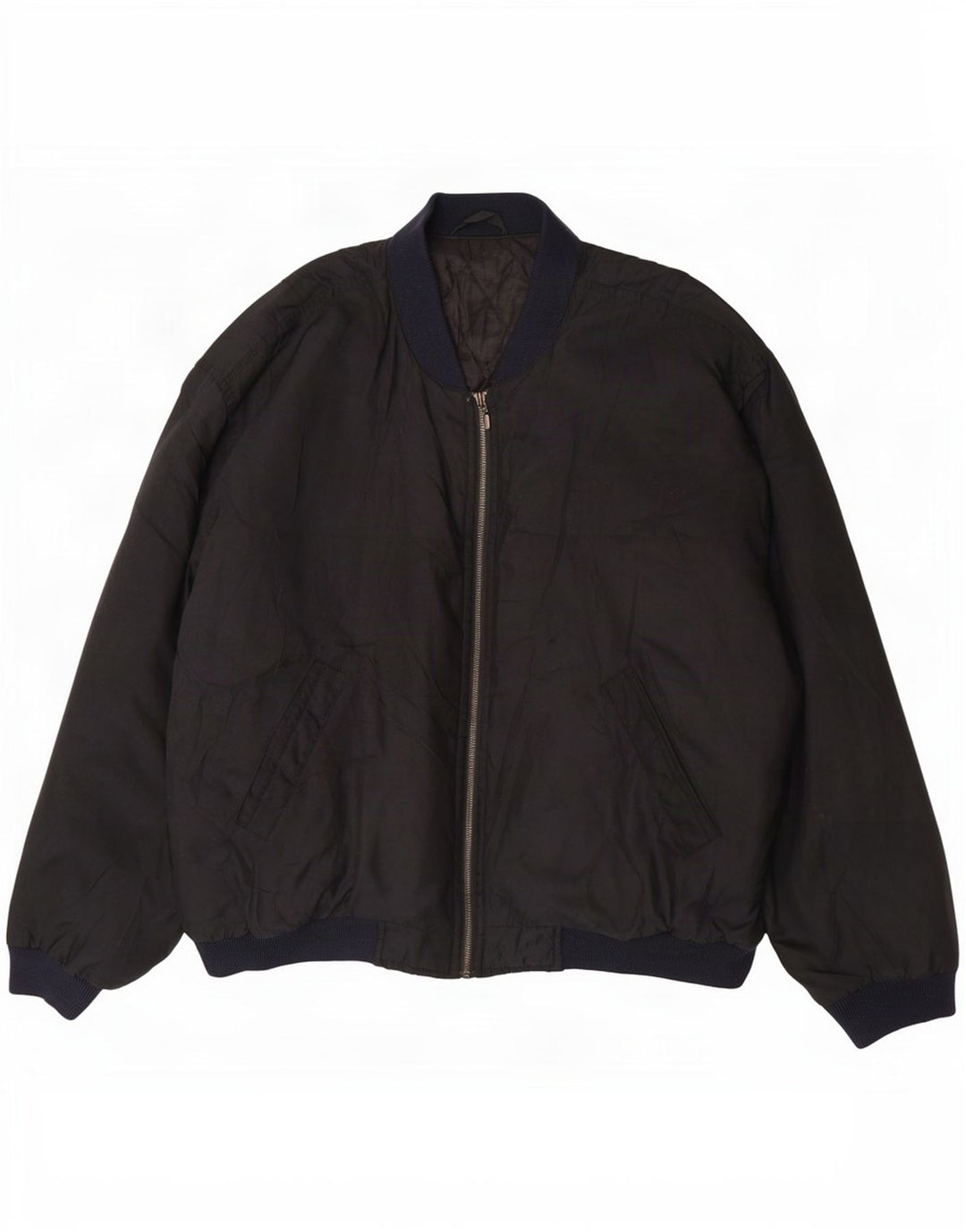 Marks & Spencer Herre St. Michael Bomber Jacket UK 42 XL Sort Polyester