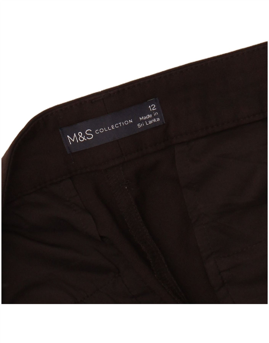 MARKS & SPENCER Slim Chino-bukser til kvinder UK 12 Medium W32 L27 Brun