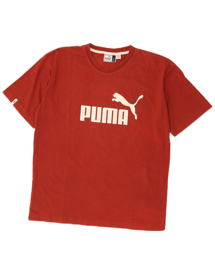 Puma Herre Grafisk T-Shirt Top Stor Brun