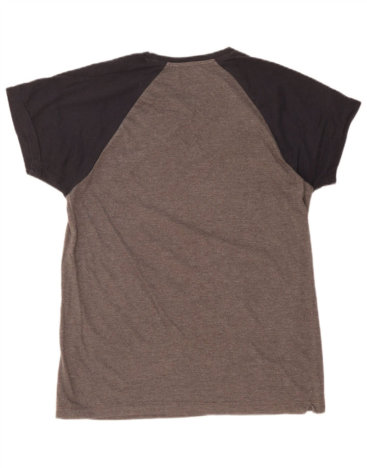 FRANSK FORBINDELSE Herre T-shirt Top Stor Grå Colourblock Bomuld