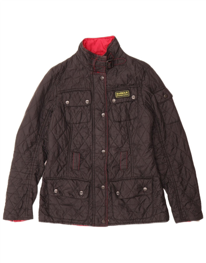 Barbour Quiltet jakke til kvinder UK 10 Lille Sort