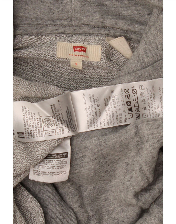 Levi's Grafisk hættetrøje til mænd, lille grå flækket bomuld