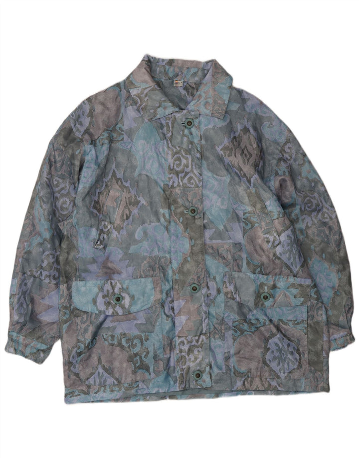 VINTAGE Womens Oversized Windbreaker Jacket UK 18 XL Multicoloured