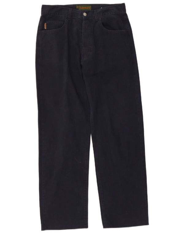 Timberland Straight Casual bukser til mænd W33 L29 Marineblå bomuld