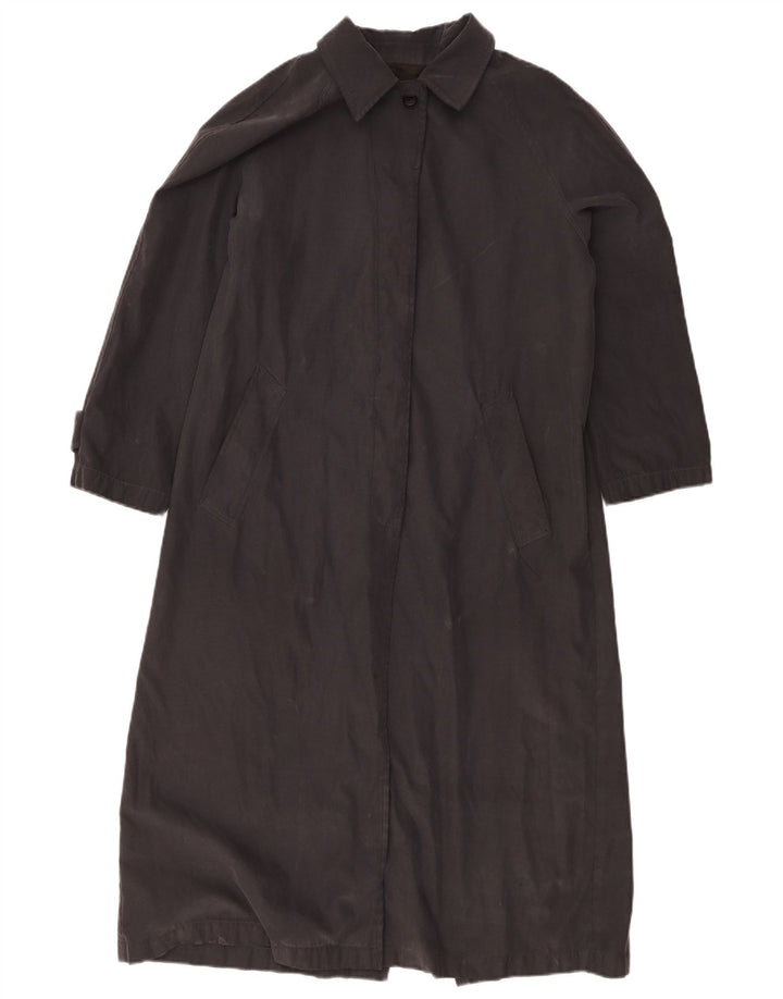 Hobbs Dame Oversized Trench Coat UK 10 Small Navy Blue Polyester