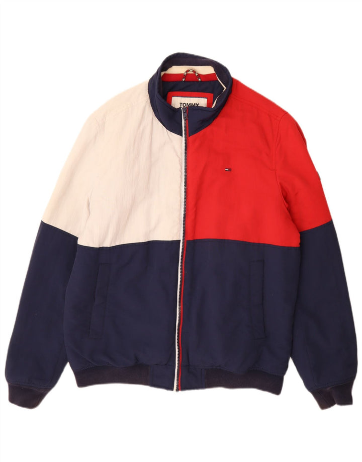 Tommy Hilfiger Bomberjakke til mænd UK 40 Stor flerfarvet Colourblock