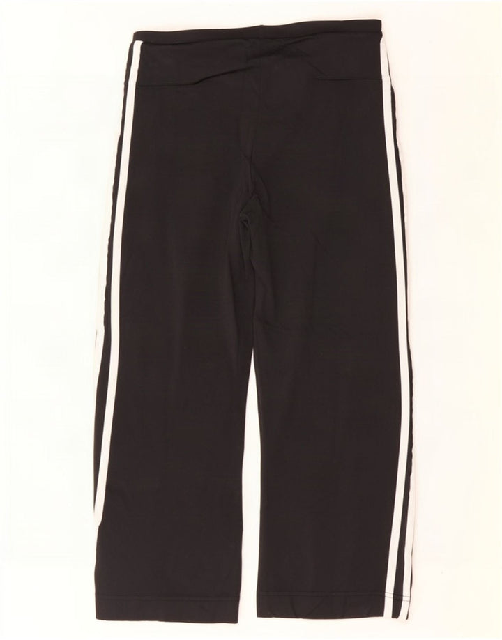 Adidas Dame Capri Træningsdragt Bukser UK 12 Medium Sort