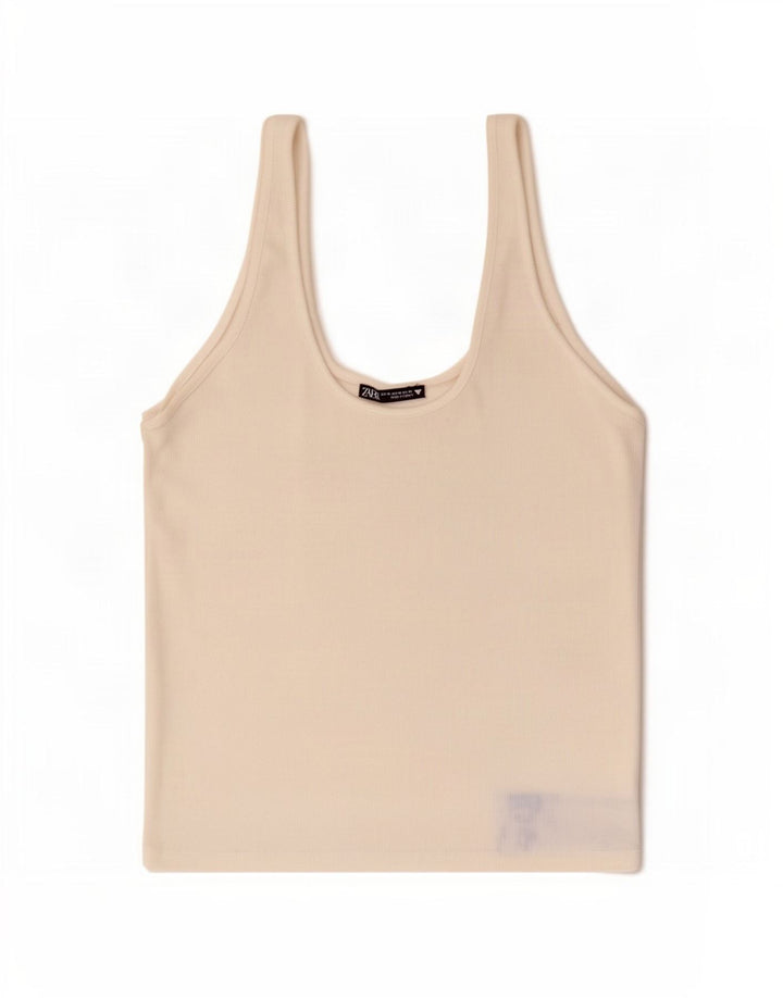 Zara Dame Cami Top UK 12 Medium White