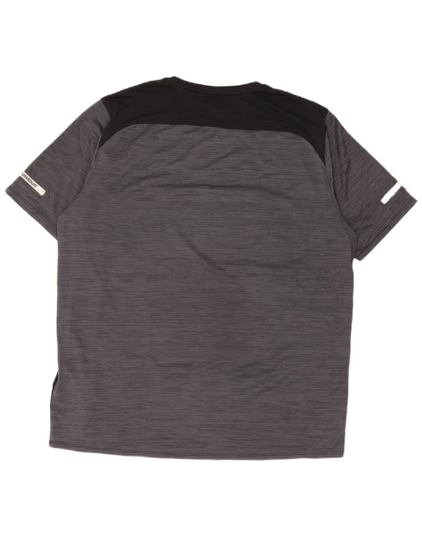 Under Armour Herre T-Shirt Top XL Grå Colourblock Polyester