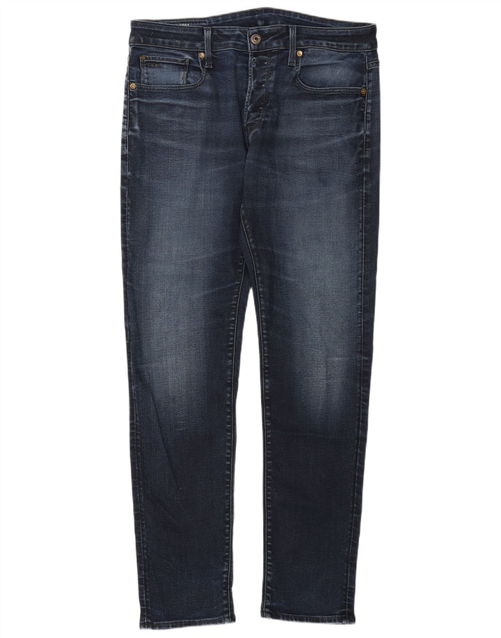 G-Star Slim Jeans til mænd W34 L34 Marineblå bomuld