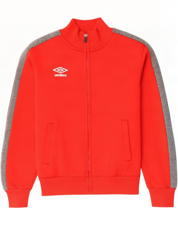 Umbro Grafisk træningsdragt topjakke til drenge 9-10 år Rød Colourblock
