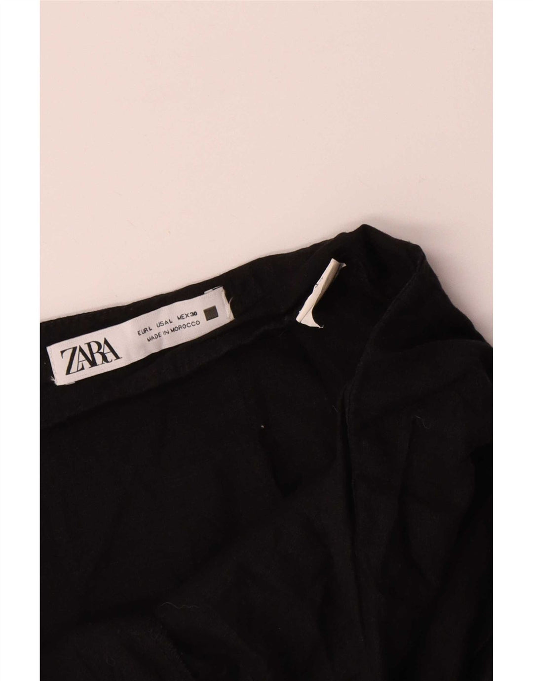 Zara Casual Shorts til kvinder Large W30 Sort