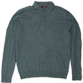 Marks & Spencer Herre Polo Neck trøje Sweater Large Blue Flecked Bomuld
