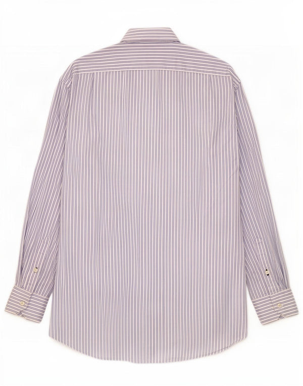 Tommy Hilfiger Herre Regular Fit skjorte Medium blå stribet bomuld
