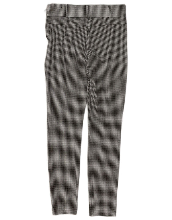 Zara Dame Trafaluc Leggings UK 8 Small Black Gingham