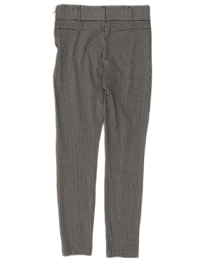Zara Dame Trafaluc Leggings UK 8 Small Black Gingham