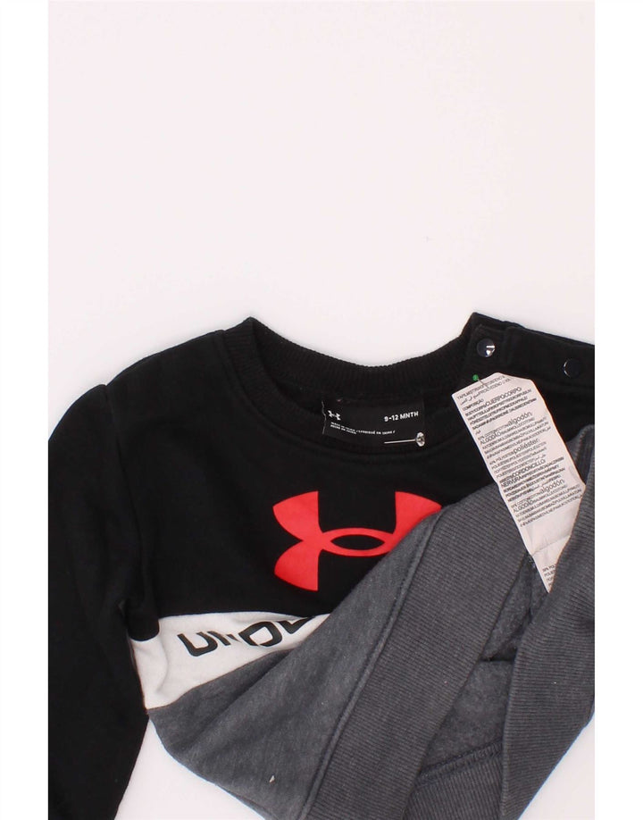Under Armour Baby Boys Grafisk Sweatshirt Jumper 9-12 måneder Sort