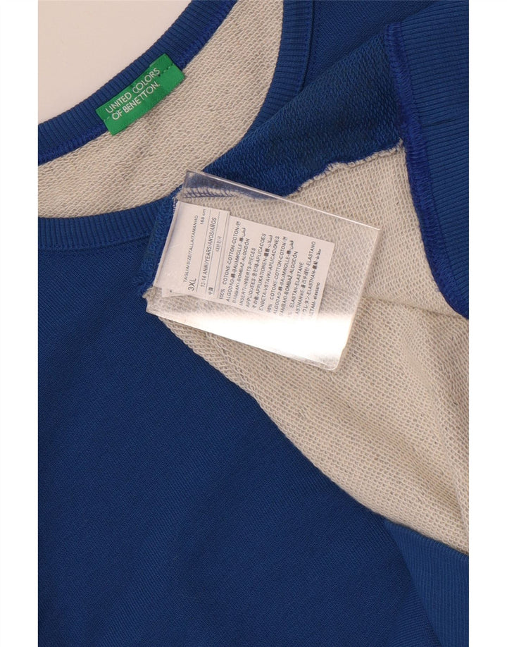 Benetton Boys Sweatshirt Jumper 13-14 år 3XL Flerfarvet Colourblock