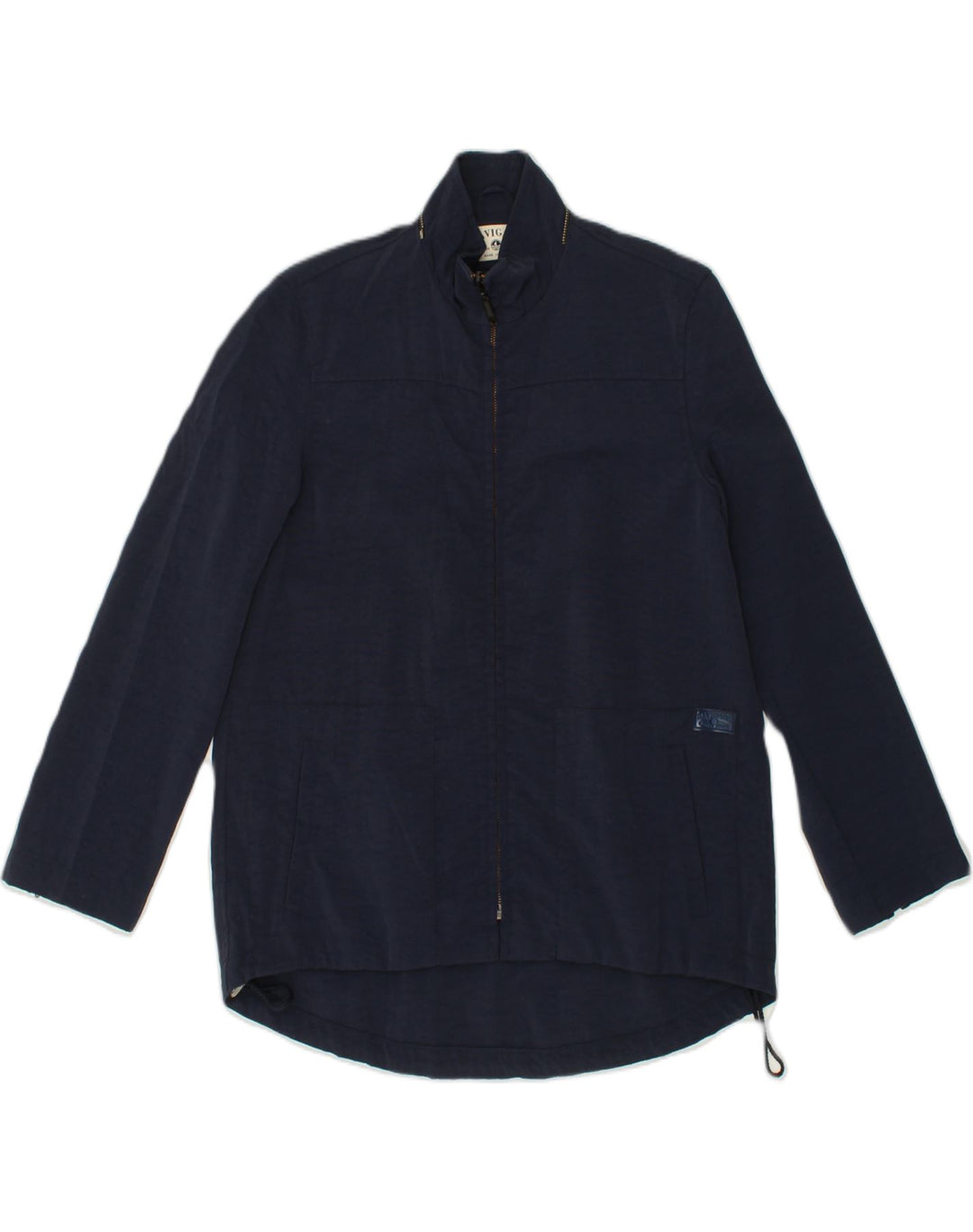 NAVIGARE Womens Rain Jacket UK 10 Small Navy Blue Polyamide | Vintage Navigare | Thrift | Second-Hand Navigare | Used Clothing | Messina Hembry 