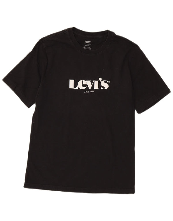 Levi's Herre Relaxed Fit Grafisk T-Shirt Top XS Sort