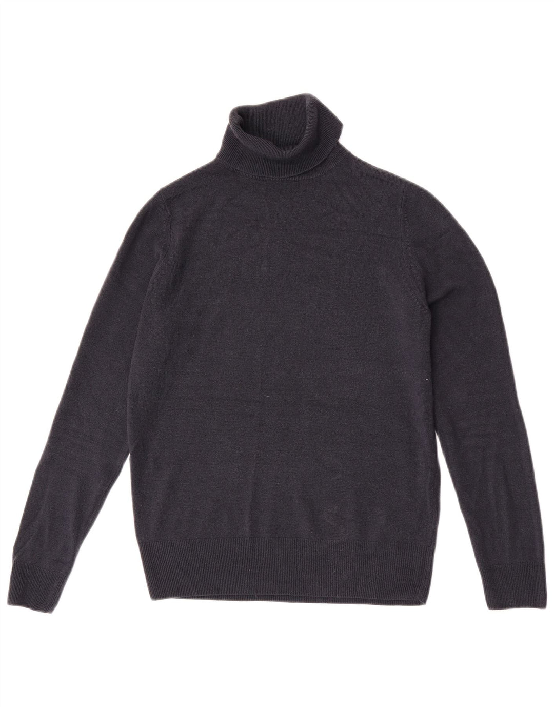 Marks & Spencer Dame Rullehals Sweater UK 10 Small Navy Blue