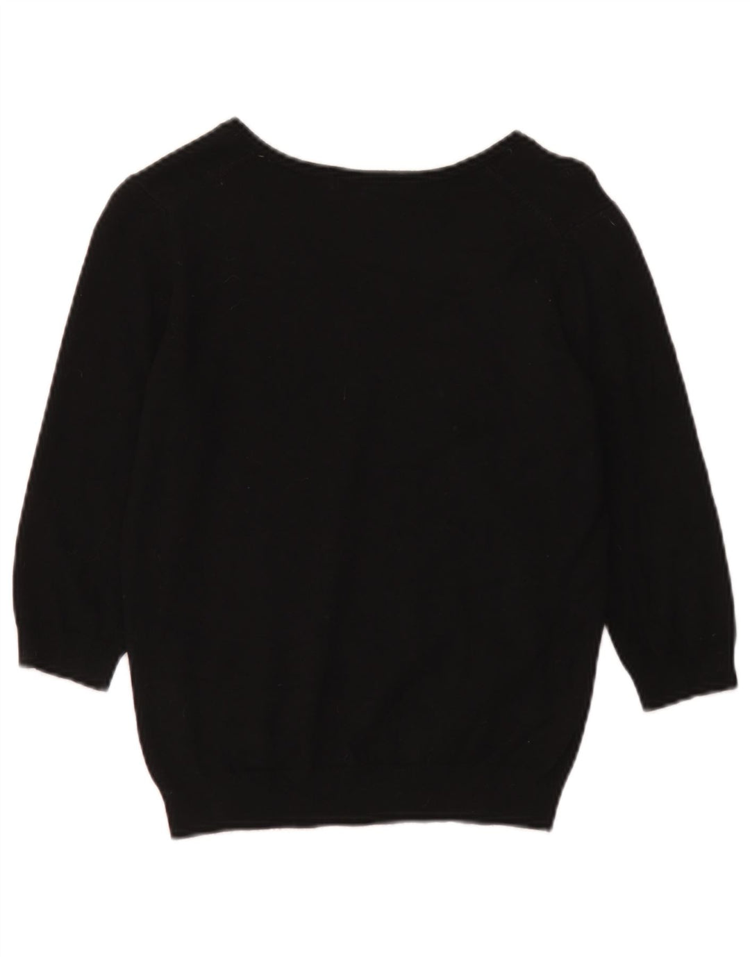 Marks & Spencer Womens Crop V-hals sweater UK 14 Medium Black