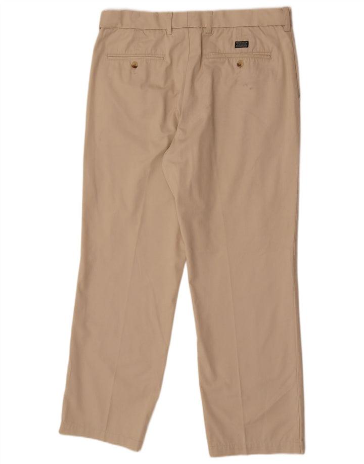 Marks & Spencer Straight Suit Bukser til mænd W36 L29 Beige Bomuld