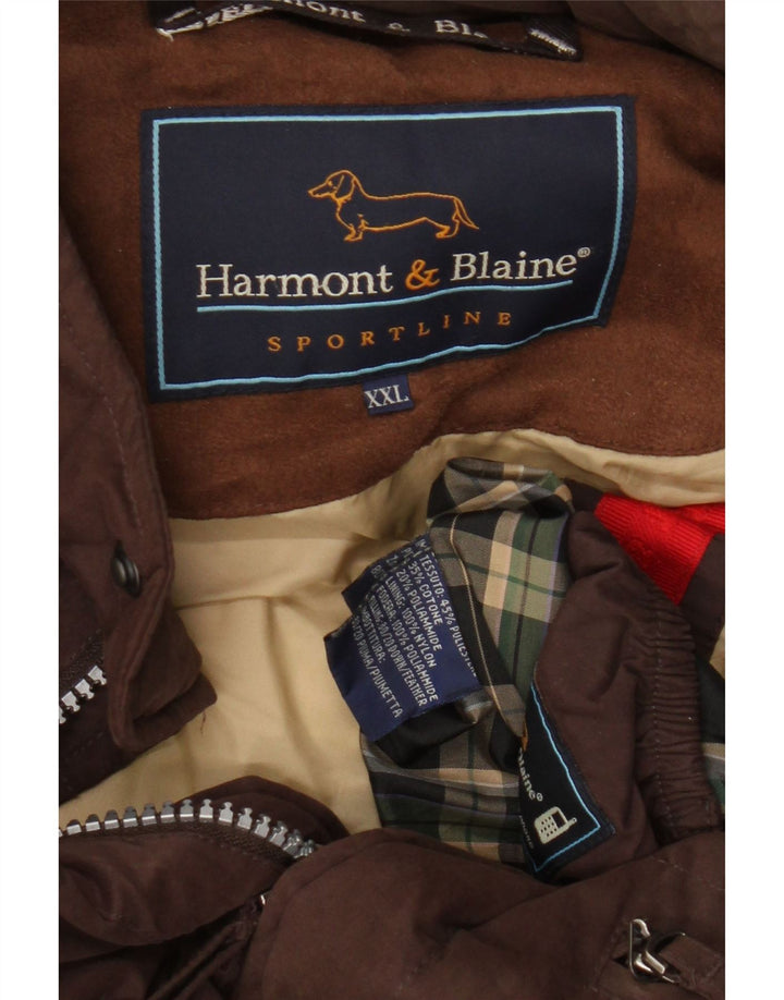 Harmont & Blaine Herre Polstret Frakke UK 44 2XL Brun Polyester