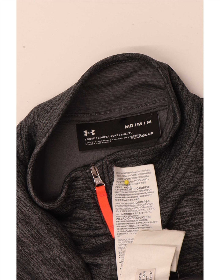 Under Armour Herre Cold Gear Pullover Træningsdragt Top Medium Grå Flecked