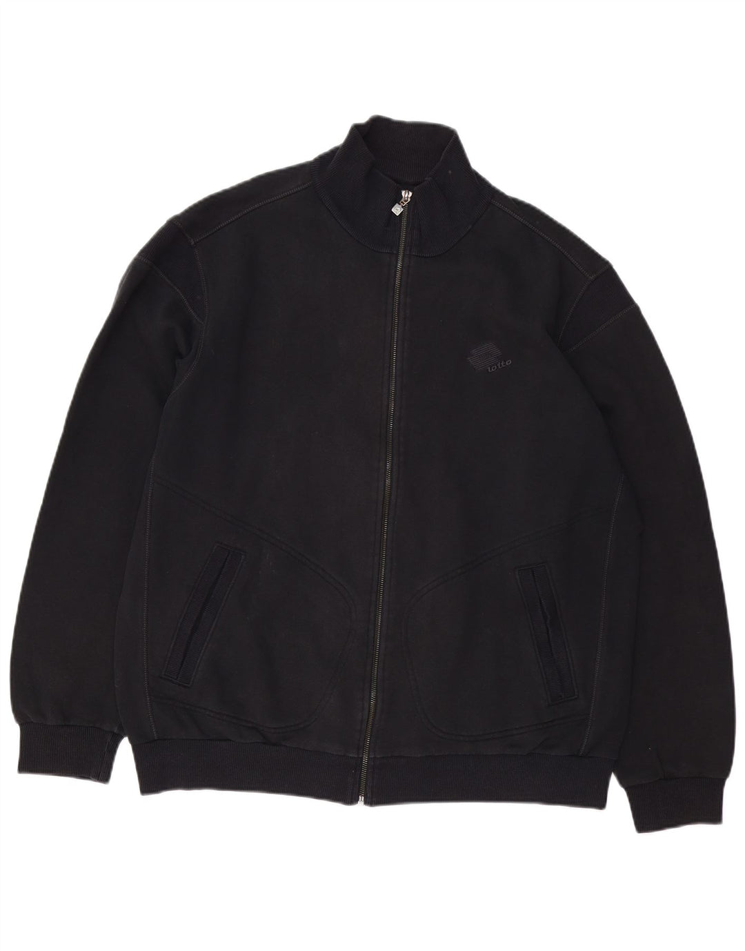 LOTTO Træningsdragt til mænd Topjakke 2XL Sort Bomuld