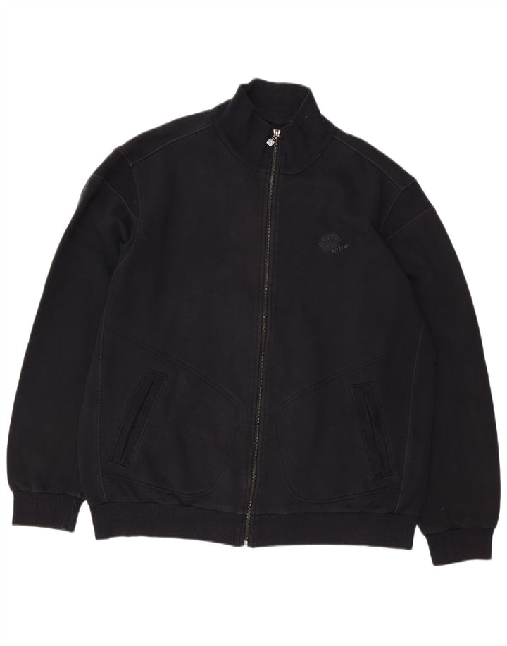 LOTTO Træningsdragt til mænd Topjakke 2XL Sort Bomuld