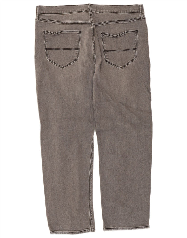 Marks & Spencer Straight Jeans til mænd W36 L29 Grå bomuld