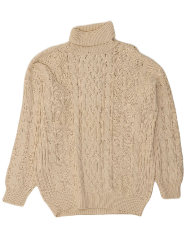 MC Neal Herre rullehals sweater XL Off White Bomuld