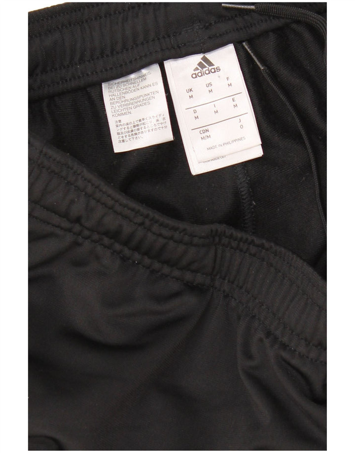 Adidas Womens Træningsdragt Bukser UK 14 Medium Black Polyester Sports