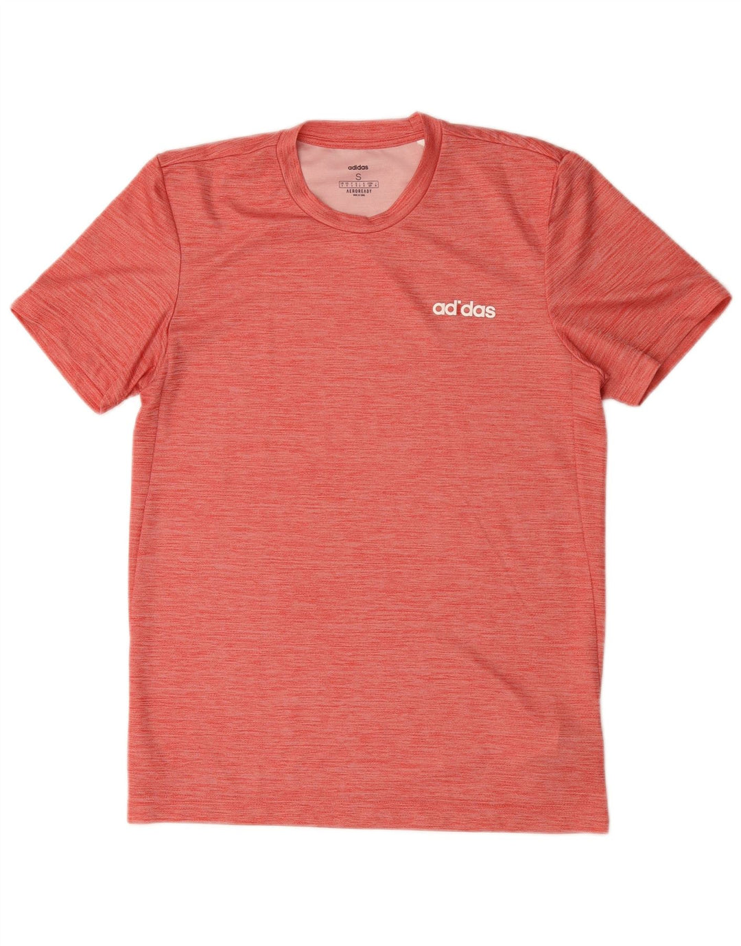 Adidas Herre Aeroready T-Shirt Top Lille Pink Flecked Polyester