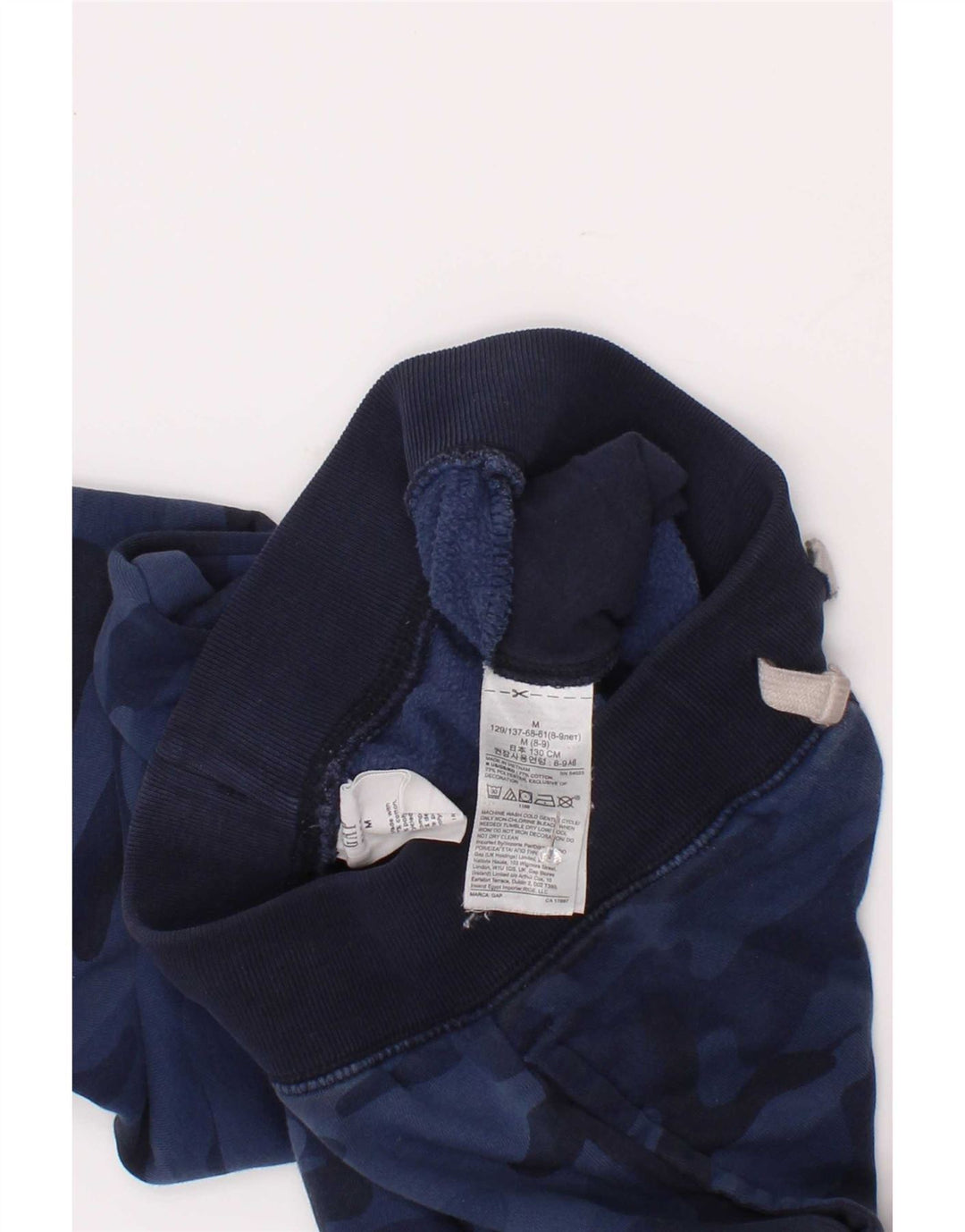 Gap Boys træningsdragt Bukser Joggers 8-9 år Medium Navy Blue Camouflage